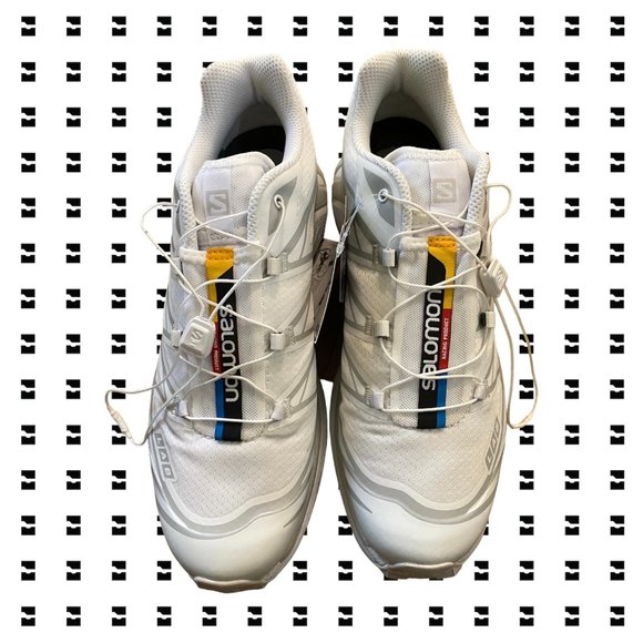 Salomon XT-6 All White 2023 Size 9.5 US M - Picture 3 of 9